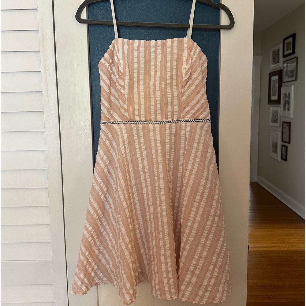 Pink and White sundress